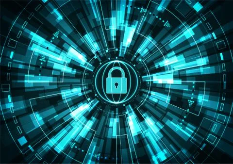 Technology security Illustrazione stock