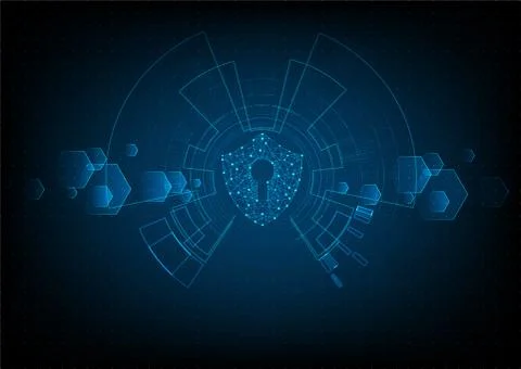 Technology security. Stock Illustration