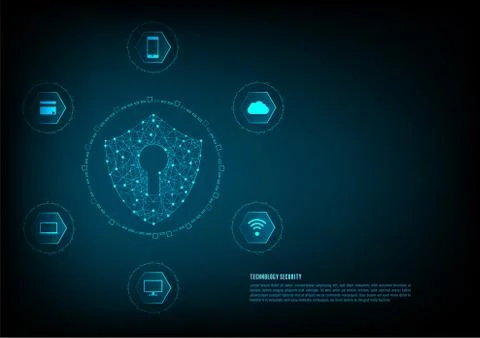 Technology security Illustrazione stock