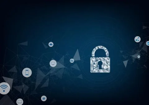 Technology security Stock-Illustration