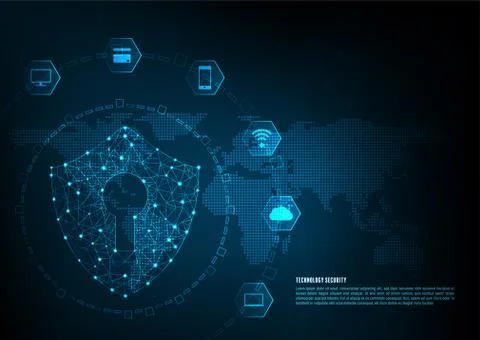 Technology security Stock Illustration