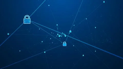 Technology security. Stock Illustration