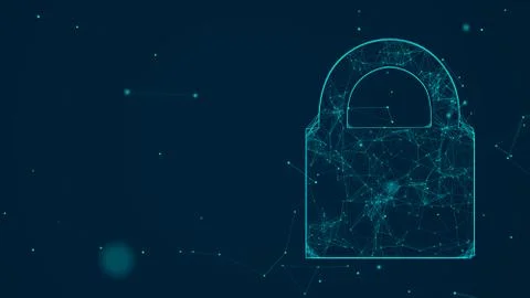 Technology security. Illustrazione stock