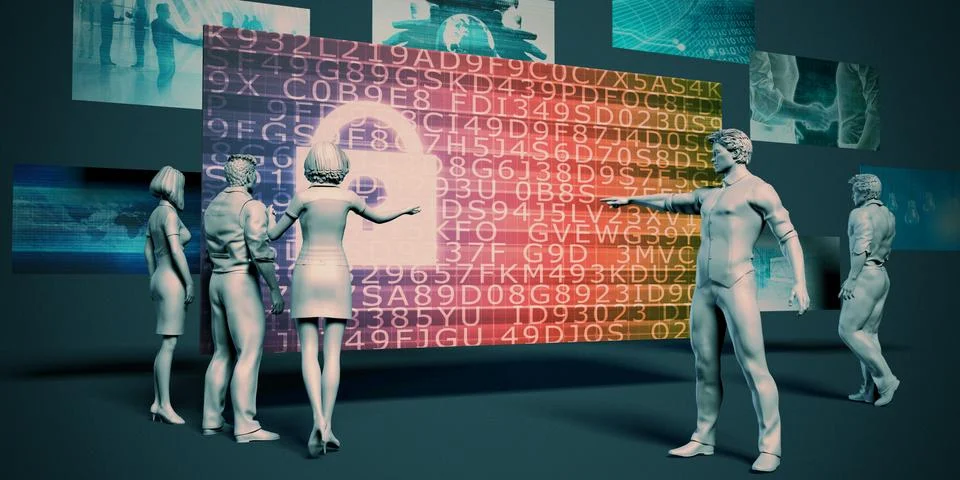 Technology Security 스톡 일러스트