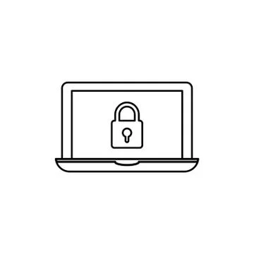 Technology security system Stock Illustration