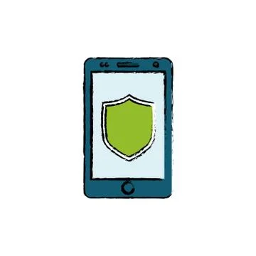 Technology security system Stock Illustration
