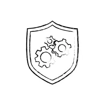 Technology security system イラスト素材