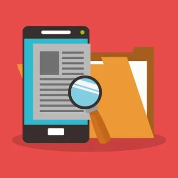 Technology security system Stock Illustration