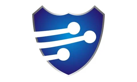Technology Security Template Ilustración de archivo