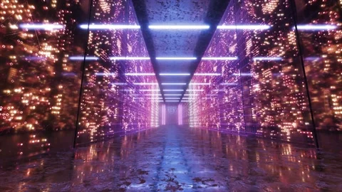 Technology Server Room Stock Footage 195104269