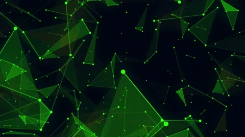 Technology shape. Futuristic polygons background. 4K animation Stock Footage 61456376