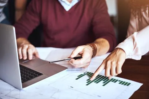 Technology simplified the way we do business. Shot of unrecognizable Stock Photos