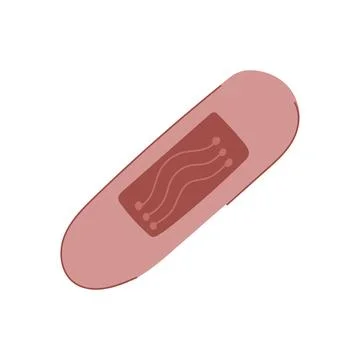 Technology smart patch cartoon vector illustration 스톡 일러스트