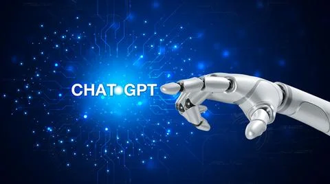 Technology smart robot AI, artificial intelligence by enter command prompt .. 写真素材