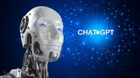 Technology smart robot AI, artificial intelligence by enter command prompt .. Stock-Fotos