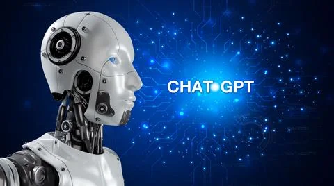 Technology smart robot AI, artificial intelligence by enter command prompt .. 写真素材