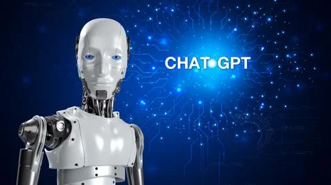 Technology smart robot AI, artificial intelligence by enter command prompt .. Stock Photos