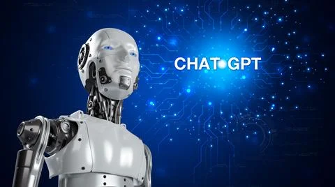Technology smart robot AI, artificial intelligence by enter command prompt .. Stock Photos