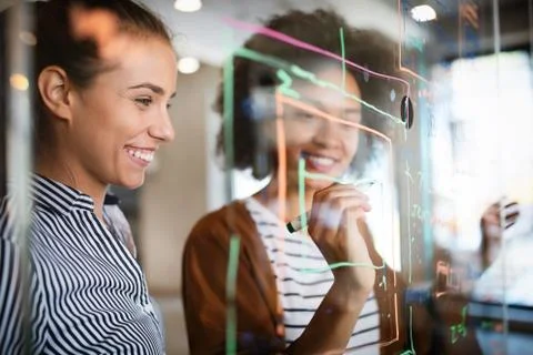 Technology software business office programming people concept Foto stock