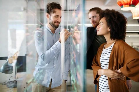 Technology software programming develop idea people concept Stock Photos