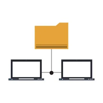 Technology software tools cartoon Ilustração Stock