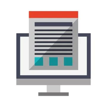 Technology software tools cartoon 스톡 일러스트