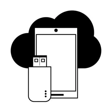 Technology software tools cartoon Stock Illustration