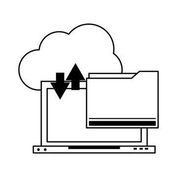 Technology software tools cartoon Illustrazione stock