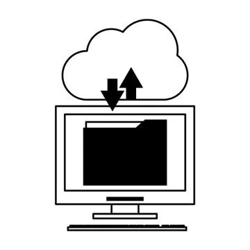 Technology software tools cartoon Stock Illustration