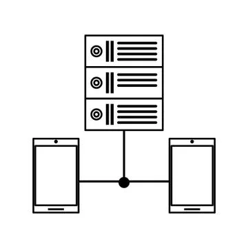 Technology software tools cartoon Illustrazione stock