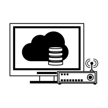 Technology software tools cartoon Stock Illustration
