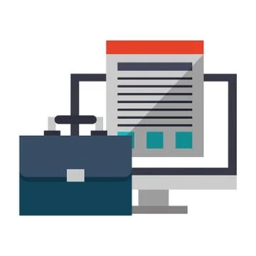 Technology software tools cartoon Ilustração Stock