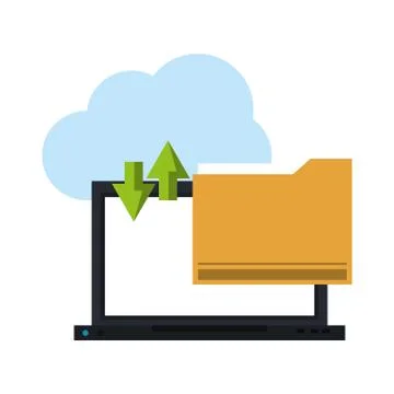 Technology software tools cartoon Stock Illustration