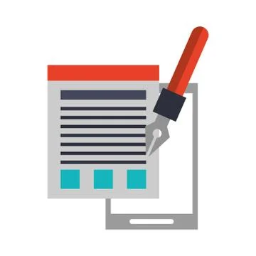 Technology software tools cartoon 스톡 일러스트