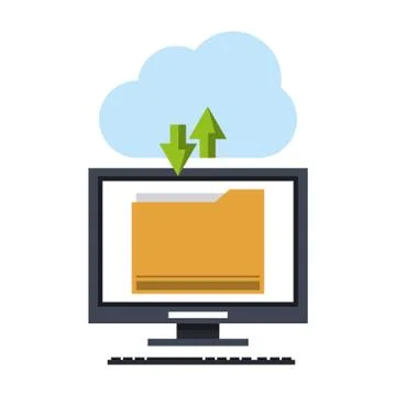 Technology software tools cartoon Stock Illustration