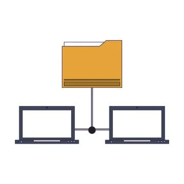 Technology software tools cartoon Ilustração Stock