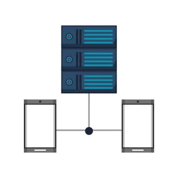 Technology software tools cartoon Stock Illustration