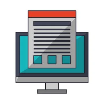 Technology software tools cartoon Stock Illustration