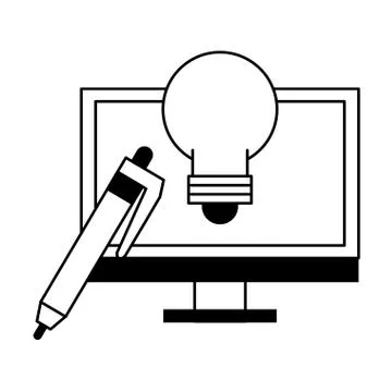 Technology software tools cartoon Stock Illustration