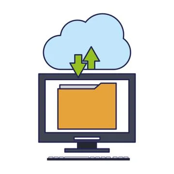 Technology software tools cartoon 스톡 일러스트