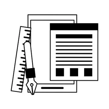 Technology software tools cartoon Illustrazione stock