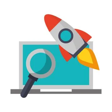 Technology software tools cartoon Ilustração Stock