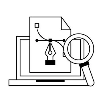 Technology software tools cartoon Stock Illustration