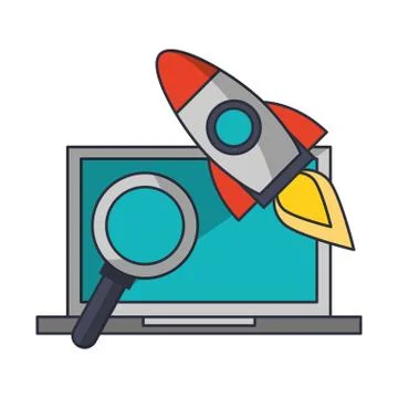 Technology software tools cartoon Stock Illustration