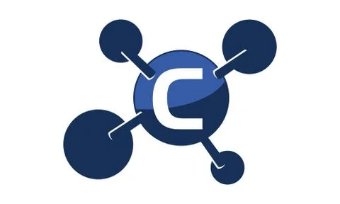 Technology Solutions Initial C Stock Illustration