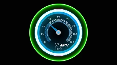 Technology speedometer animation. Performance Racing Car Dashboard. vd 1723 Video stock 186327397