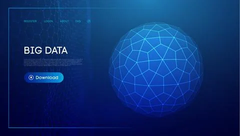 Technology sphere digital background. Cloud technology vector illustration 스톡 일러스트