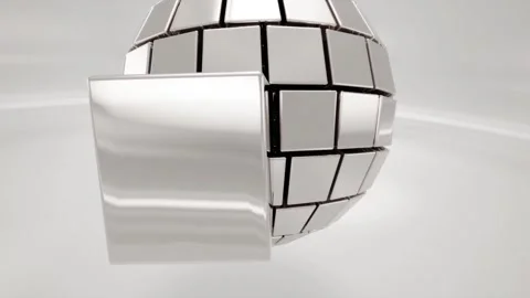 Technology Sphere Gray Background Stock Footage 275059586