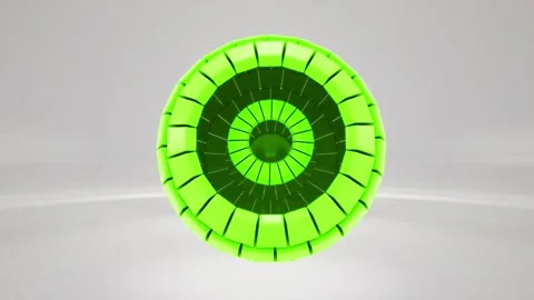 Technology Sphere Green Background Stock Footage 275064424