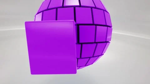 Technology Sphere Purple Background Stock Footage 275060104